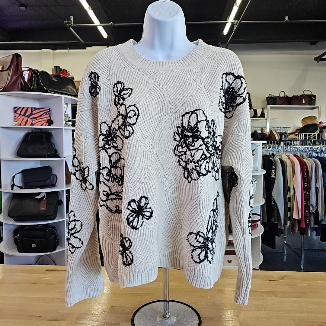 Vince Camuto Size L Beige New Sweater
