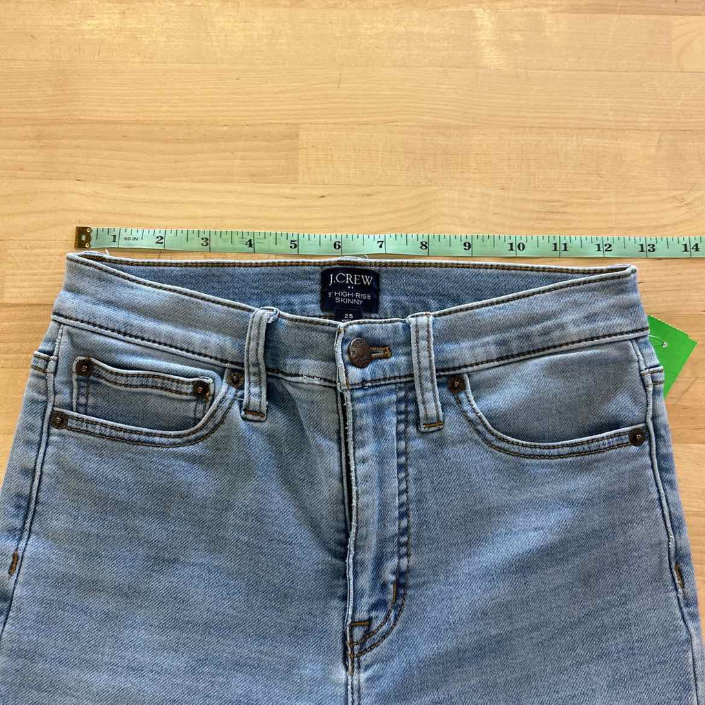 J Crew Size 25 Light Blue Denim Preloved Jeans