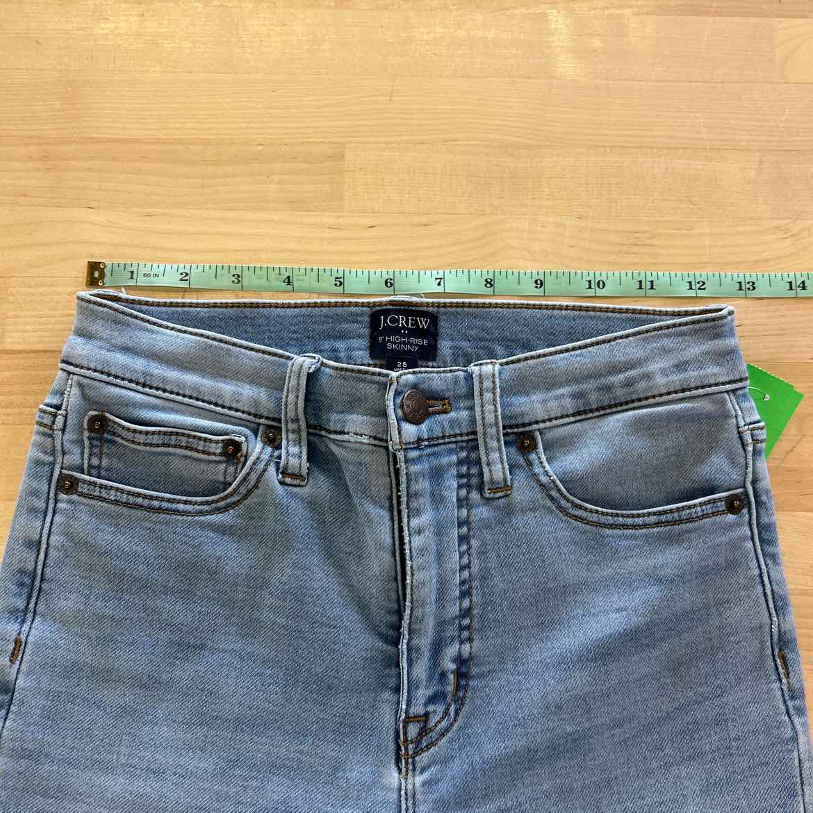J Crew Size 25 Light Blue Denim Preloved Jeans