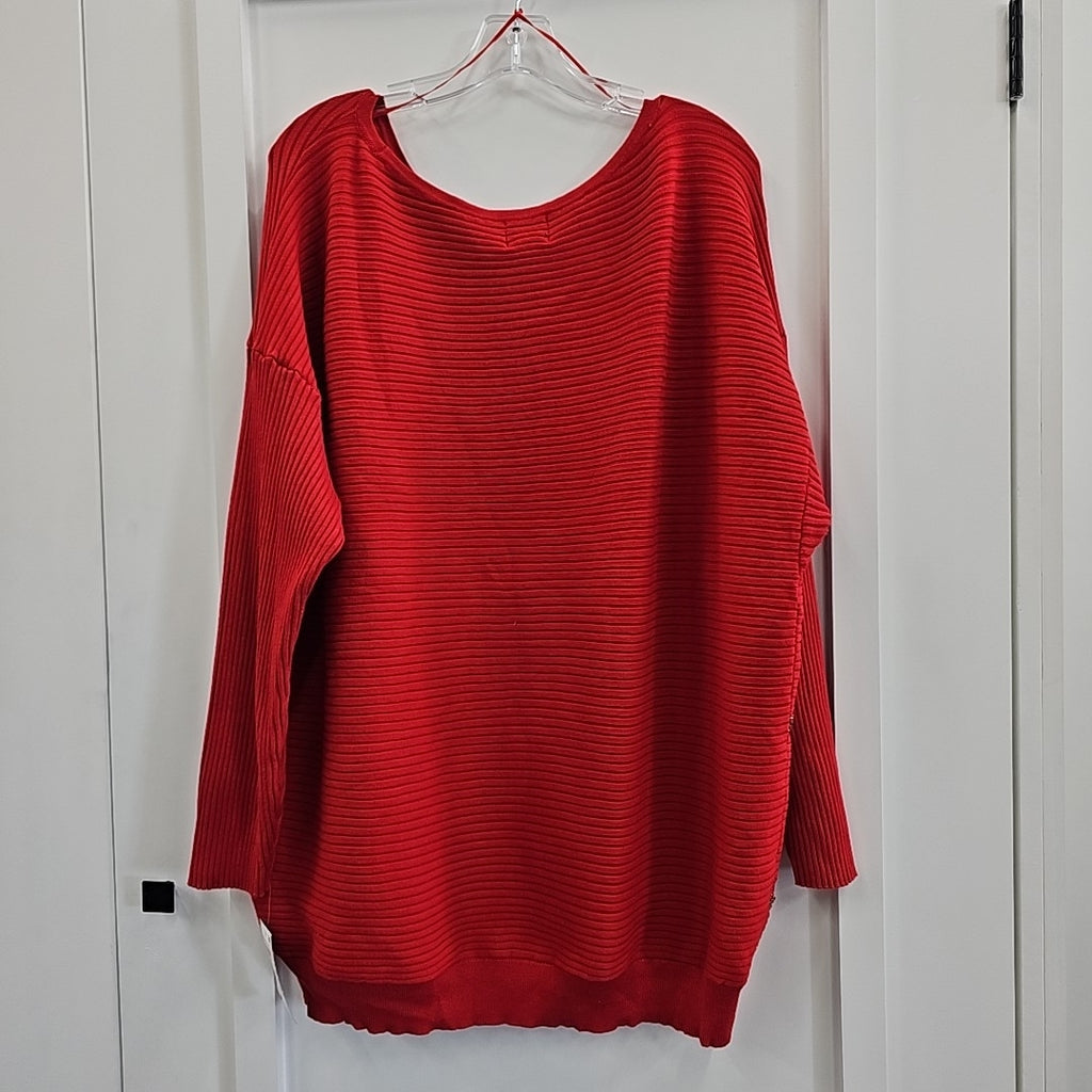 JM Collection Size 2X Red Sweater