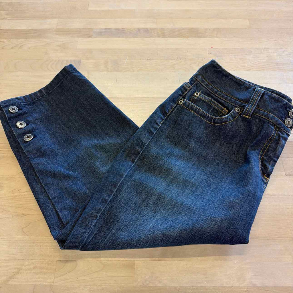 Ann Taylor Size 10 Blue Denim Preloved Capris