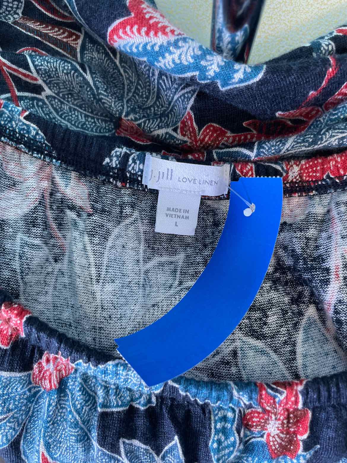 J Jill Size L Black Blouse