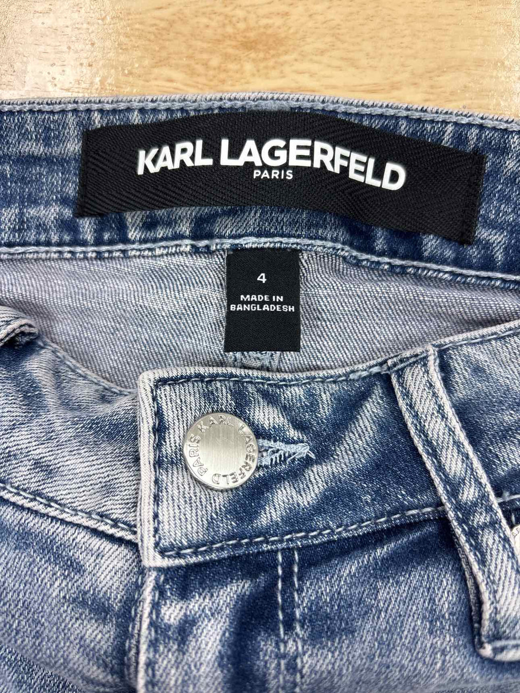 Karl Lagerfeld Size 4 Blue Denim New Jeans