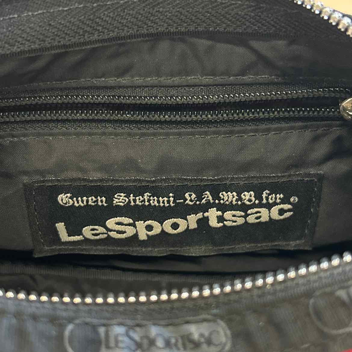 LesportSac Red/black Nylon Preloved Handbag