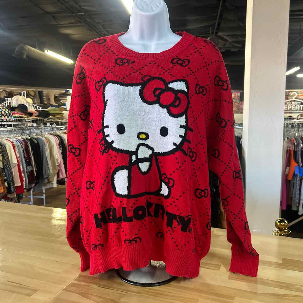 Hello Kitty Size XXL Red Preloved Sweater