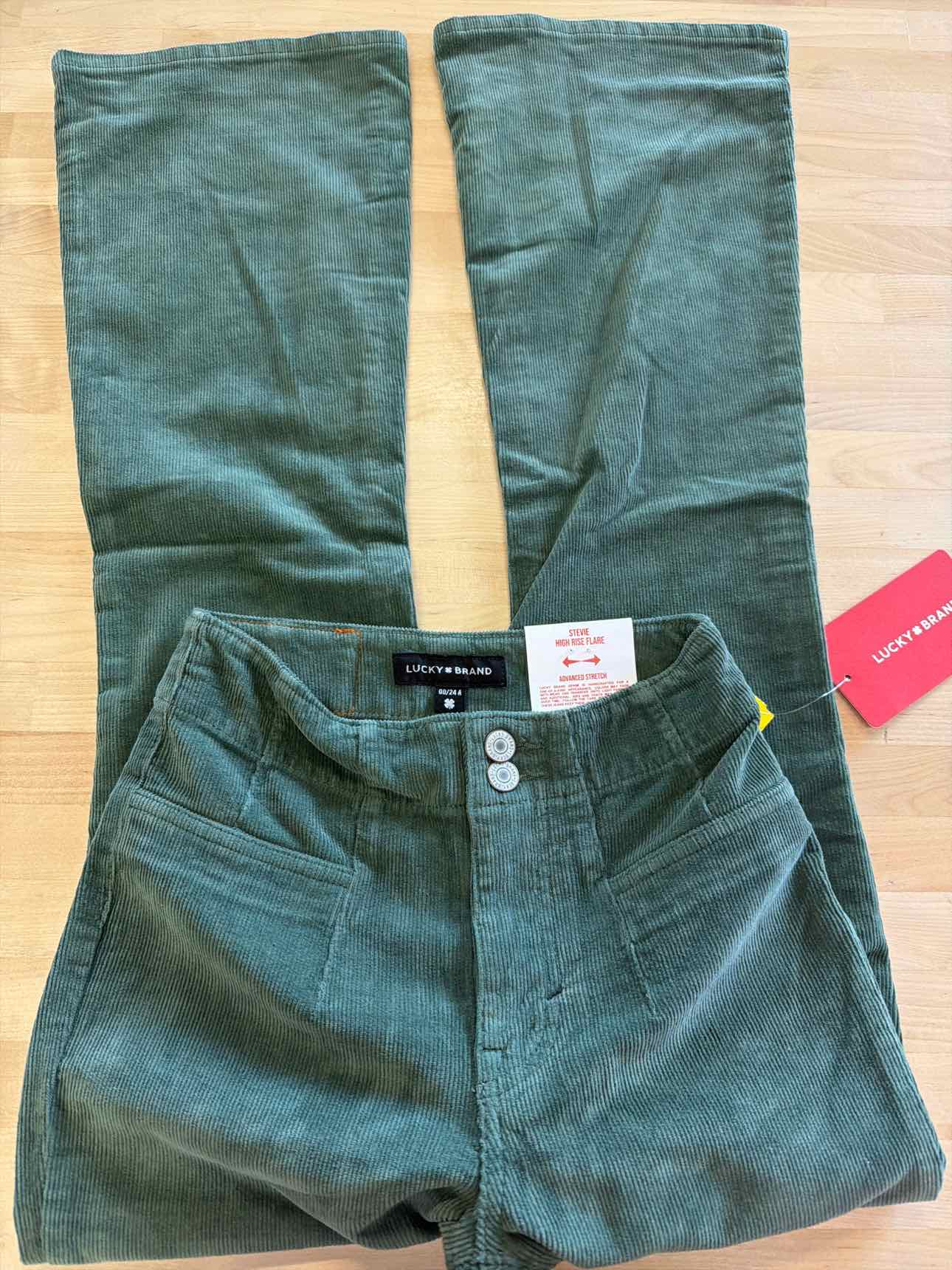 Lucky Brand Size 00 Green New Pants