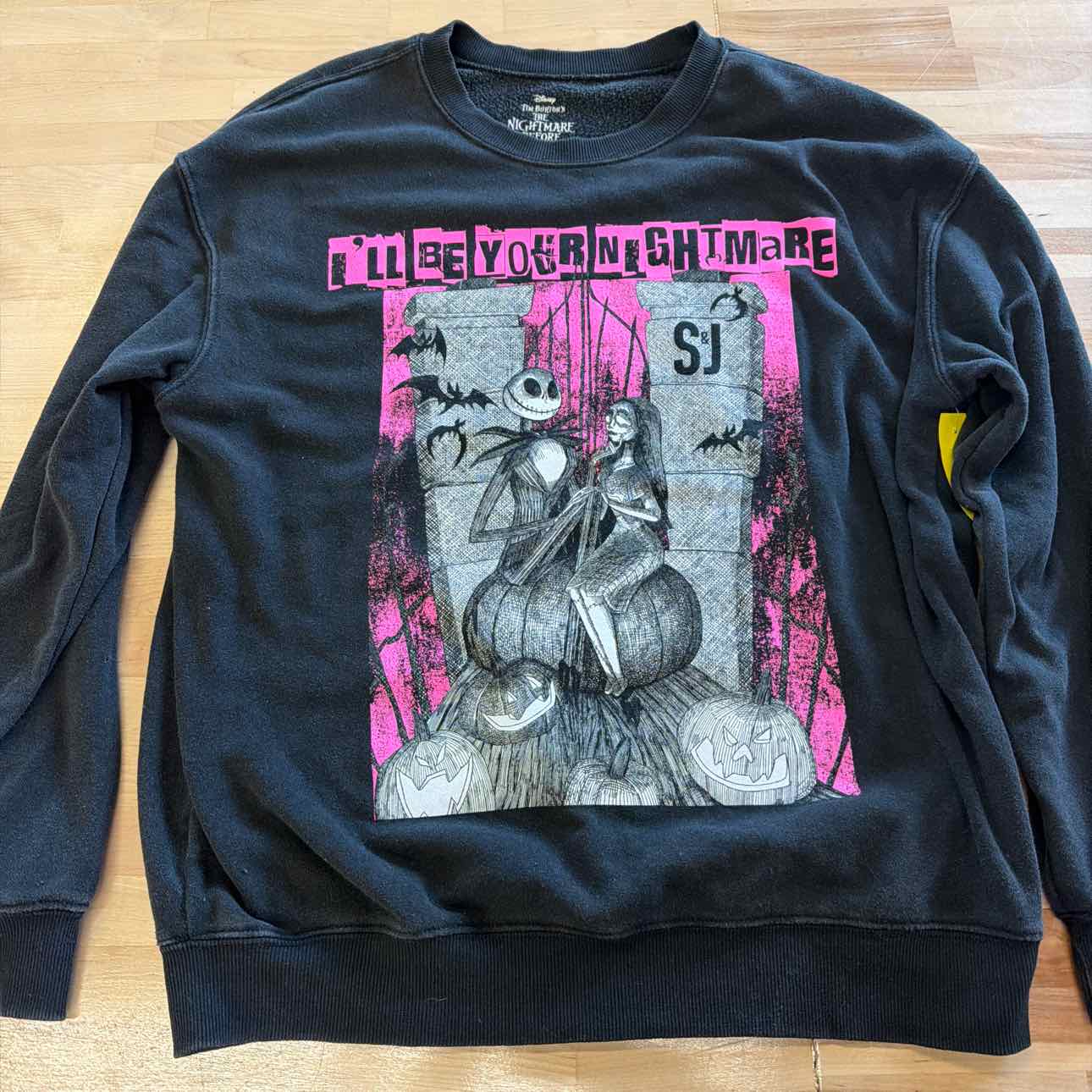 Disney Size L Black Sweater
