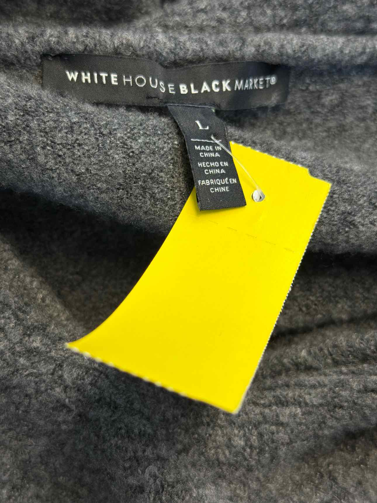 White House Black Market Size L Gray Sweater