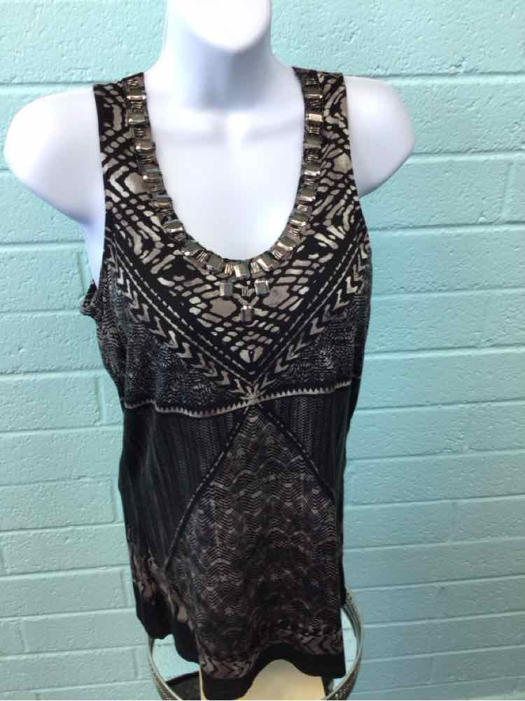 Rose & Olive Size S Black & beige Sleeveless