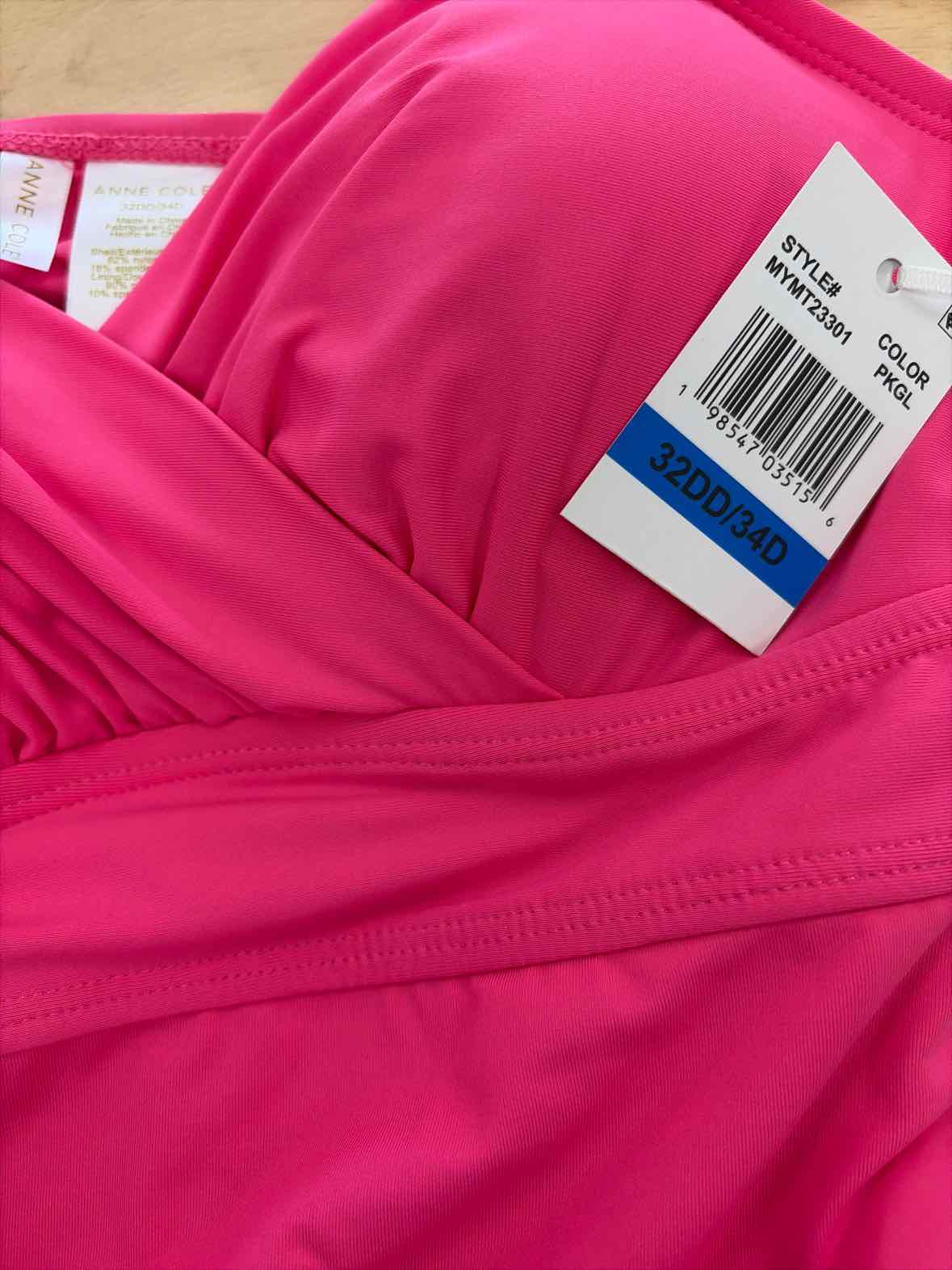 Anne Cole Women's Surplice Underwire Tankini Top - Pink Glow