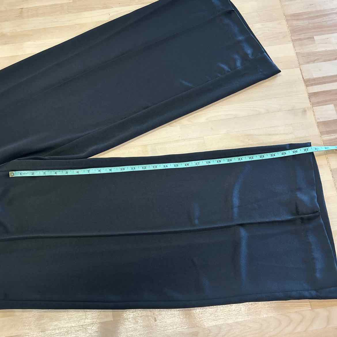 Dkny Petite Solid Fixed-Waist Slant-Pocket Wide-Leg Pants