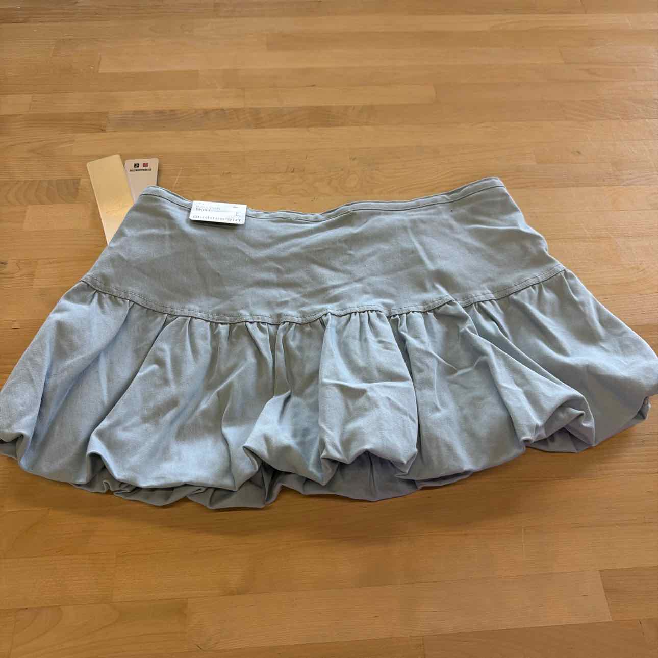 Madden Girl Juniors' Bubble Mini Skirt - Light Wash