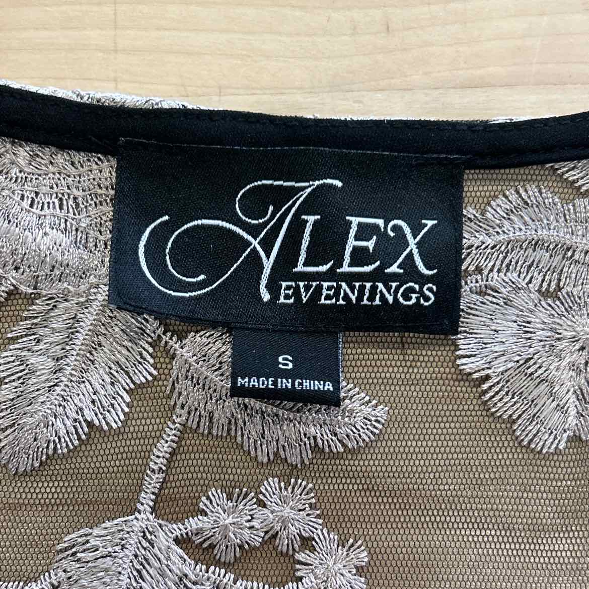 Alex Evenings Women's Printed Tulle Jacket & Top Set