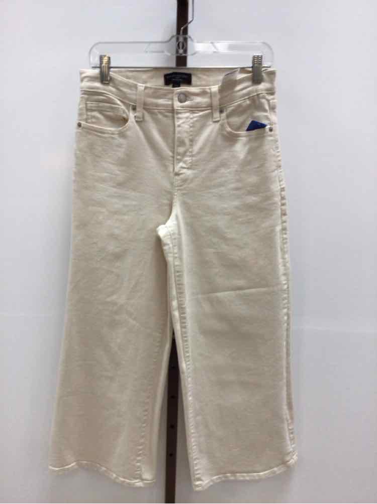 Banana Republic Size 6 Off White Preloved Jeans