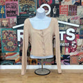 Jessica Simpson Size M Pink Ribbed New Button Down LS