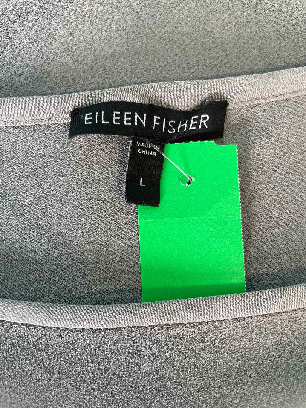 Eileen Fisher Size L Gray Sleeveless