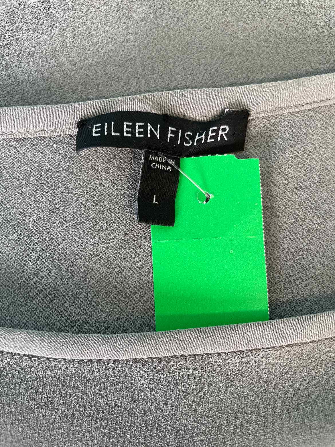 Eileen Fisher Size L Gray Sleeveless
