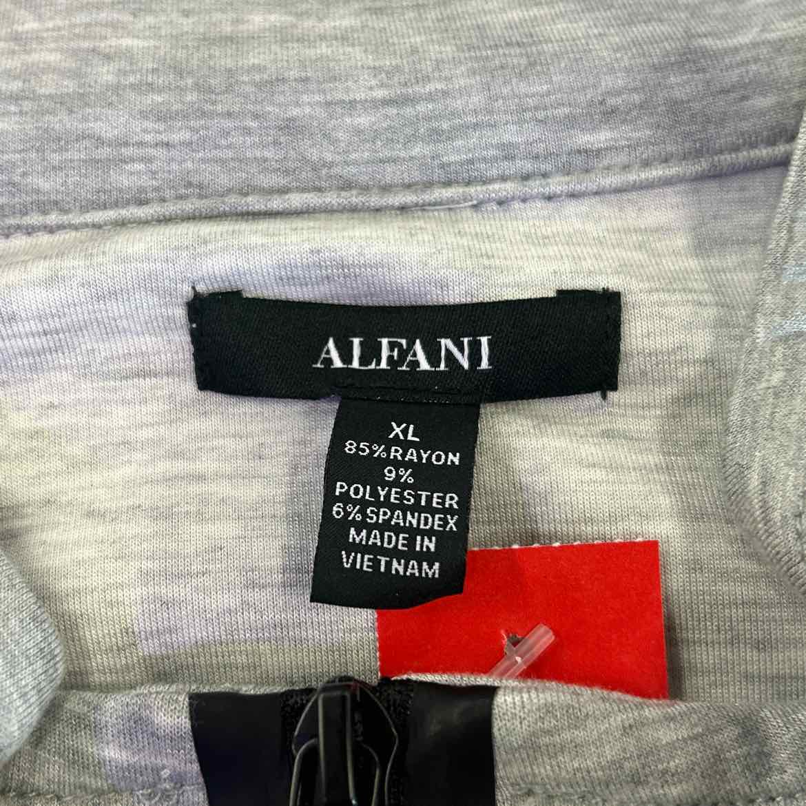 Alfani Men's Alfatech Quarter-Zip Sweatshirt - Casual Grey - XL