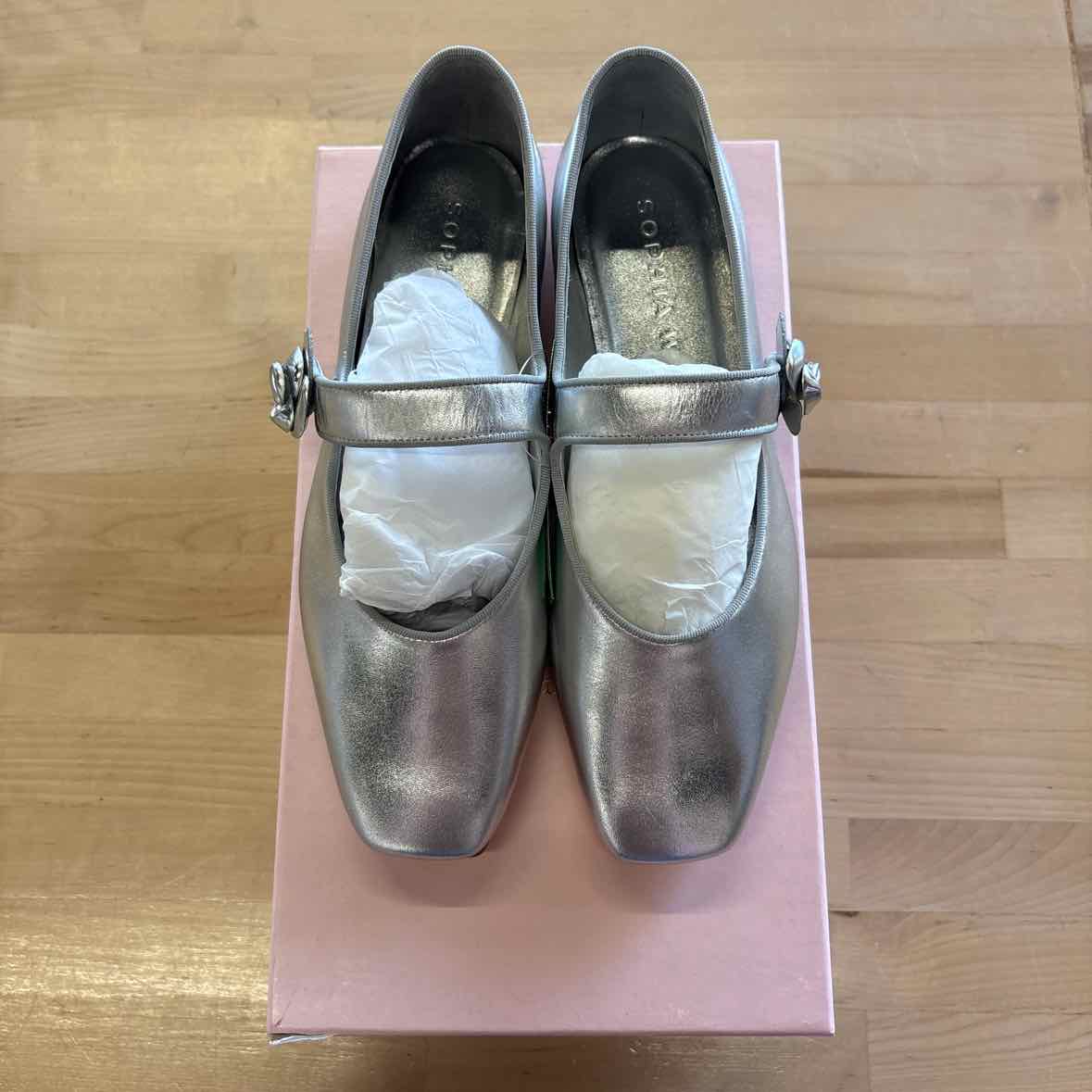 Sophia Webster Women's Titania Mary Jane Flats - Silver - Size 38.5/US 8.5