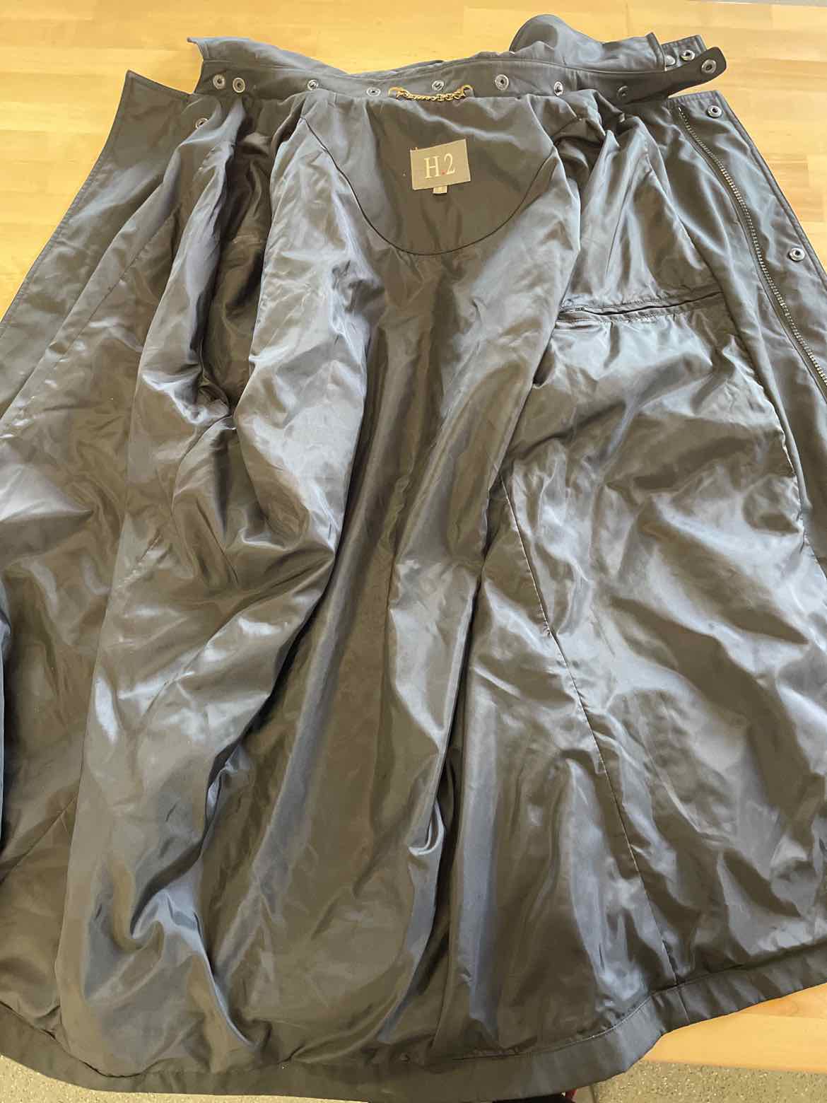 H.2 Size Black Raincoat