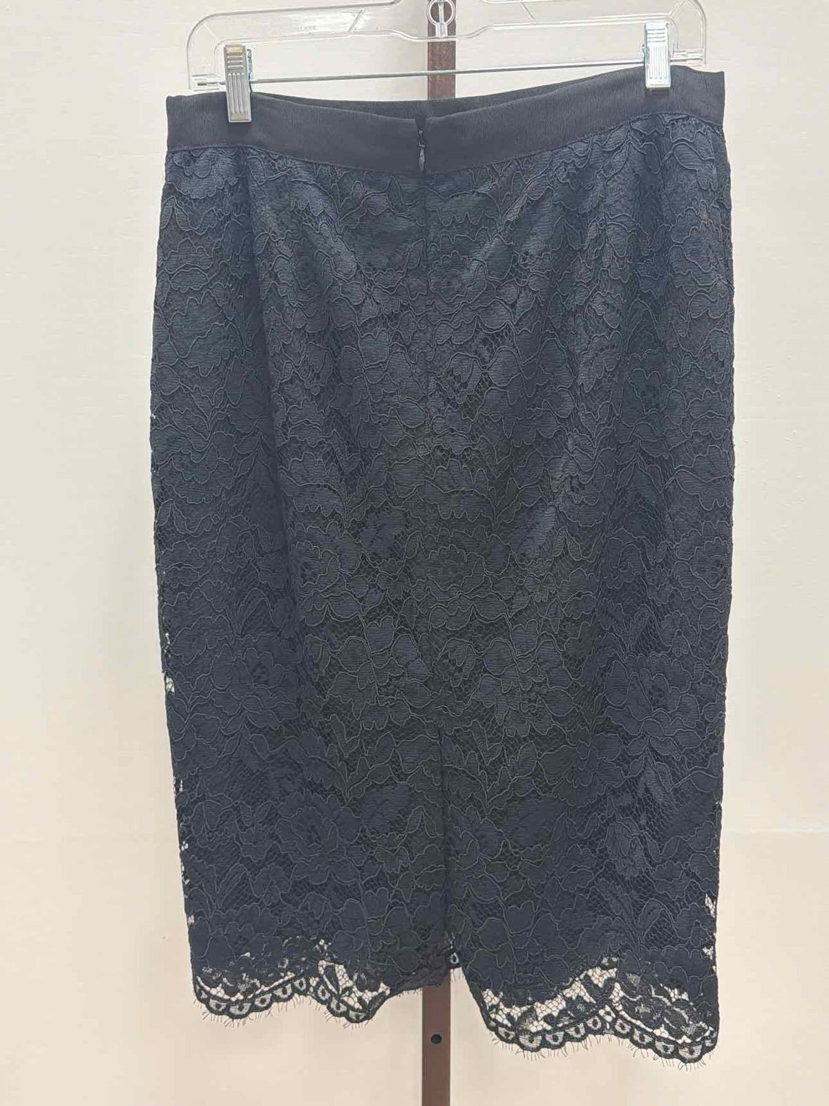 Talbots Size 8 Black Lace Preloved Skirt