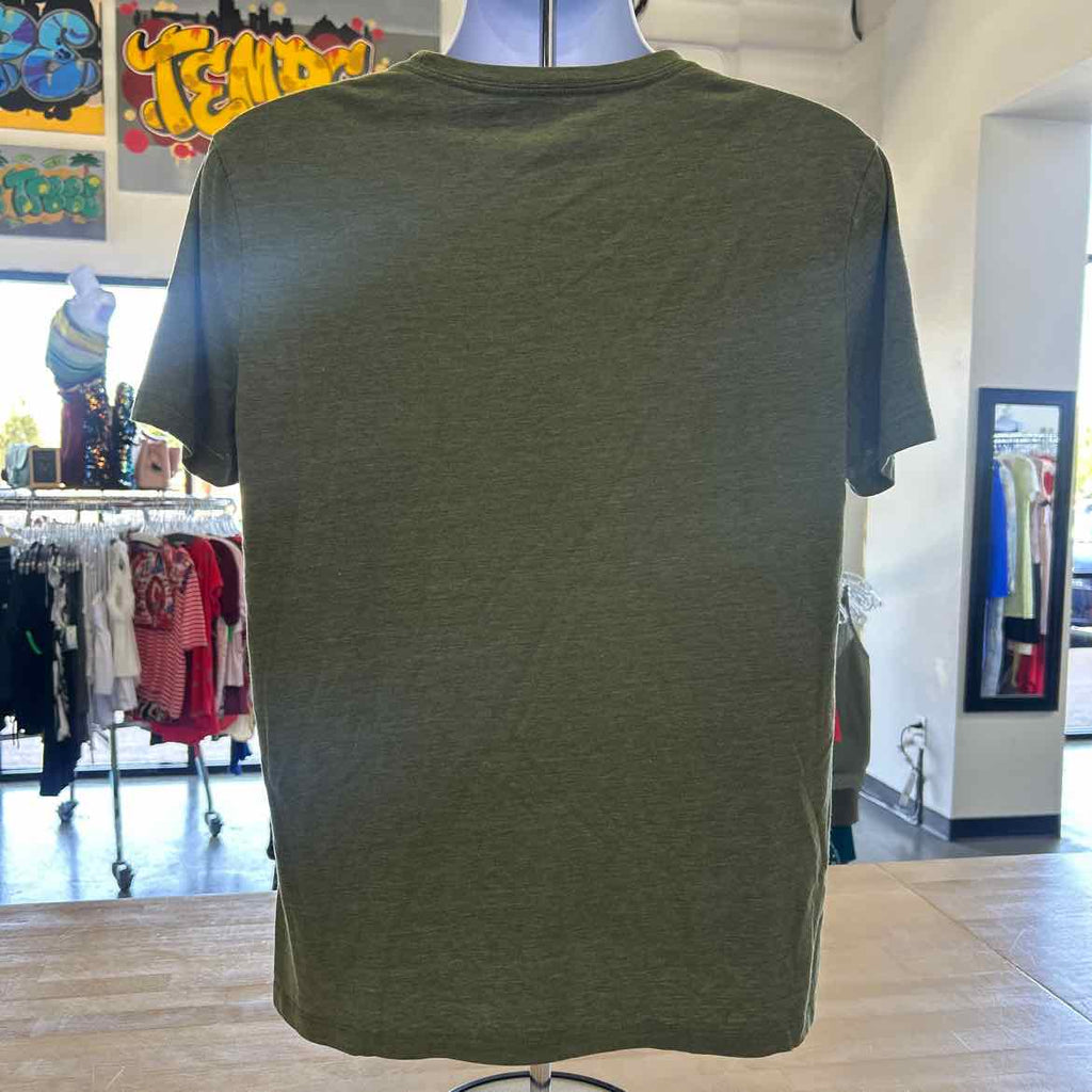 Lucky Brand Size L Green Preloved MENS T-shirt