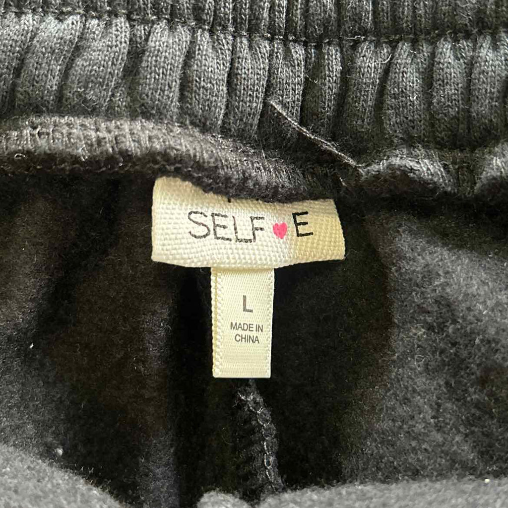 Self Esteem Juniors Cozy Cargo Sweatpants - Black