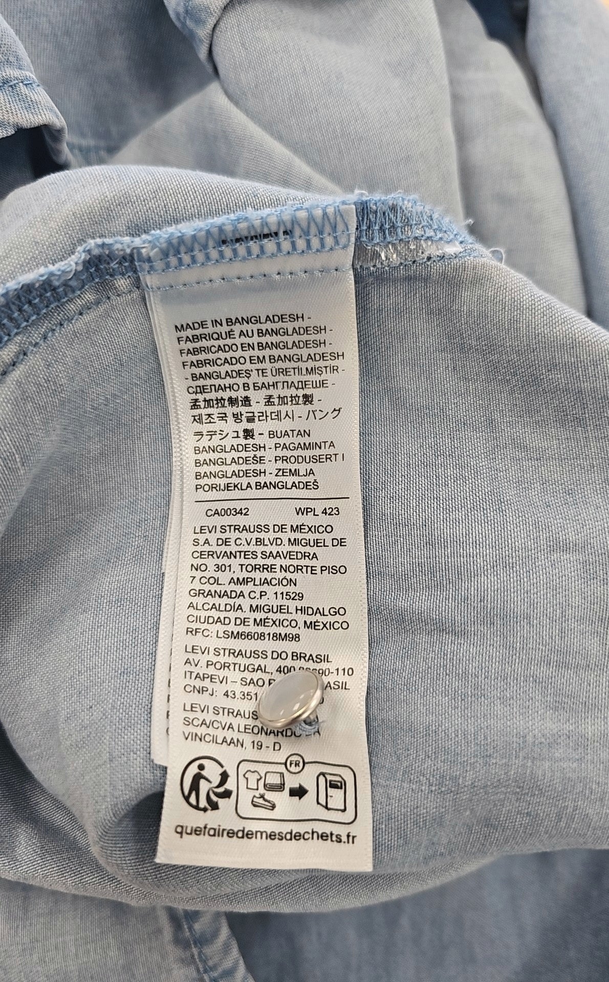 Levi's Size L Blue Denim New Dress
