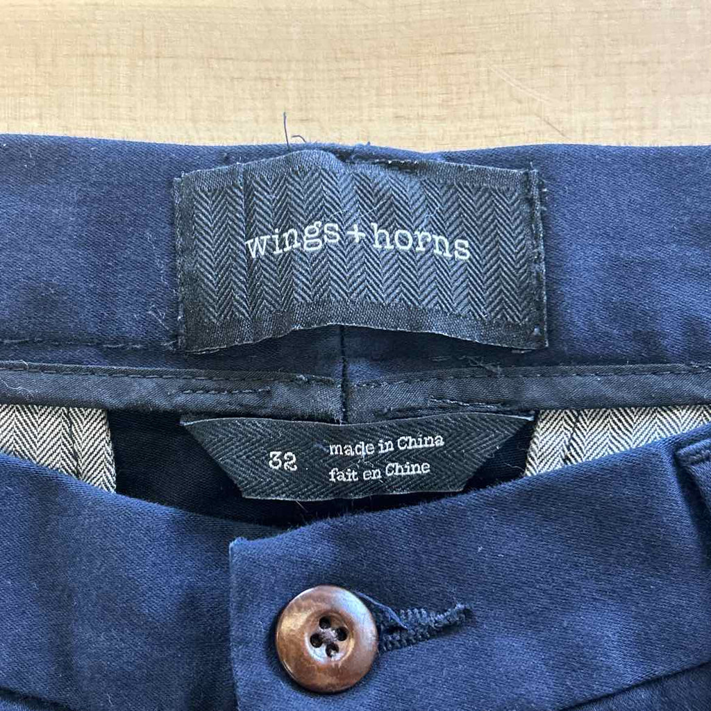 Wings + Horns Size 32 Blue Preloved Pants