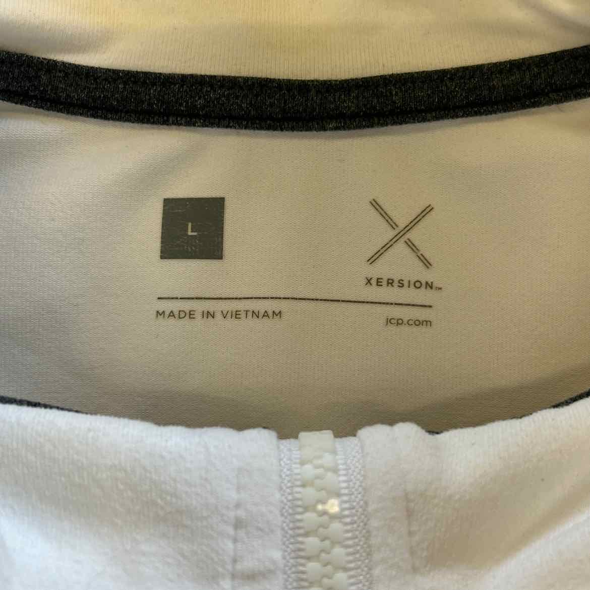 Xersion Size L White Athletic Jacket