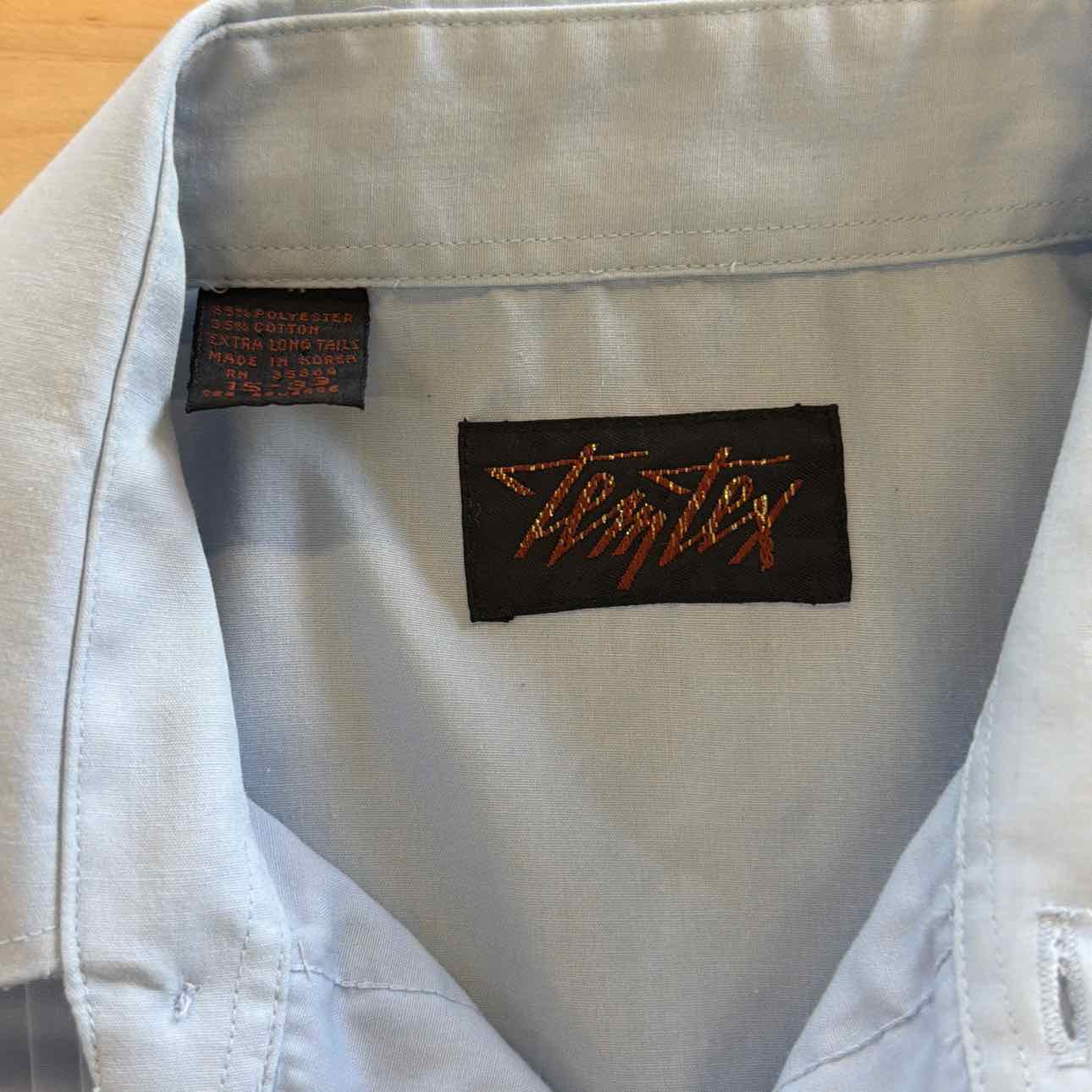 Size M Blue Preloved MENS Button Down Shirt