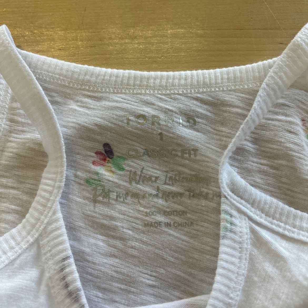Torrid Size 1X White New Tank