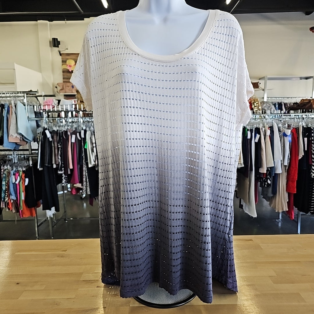 Balance Collection Size L Gray Blouse