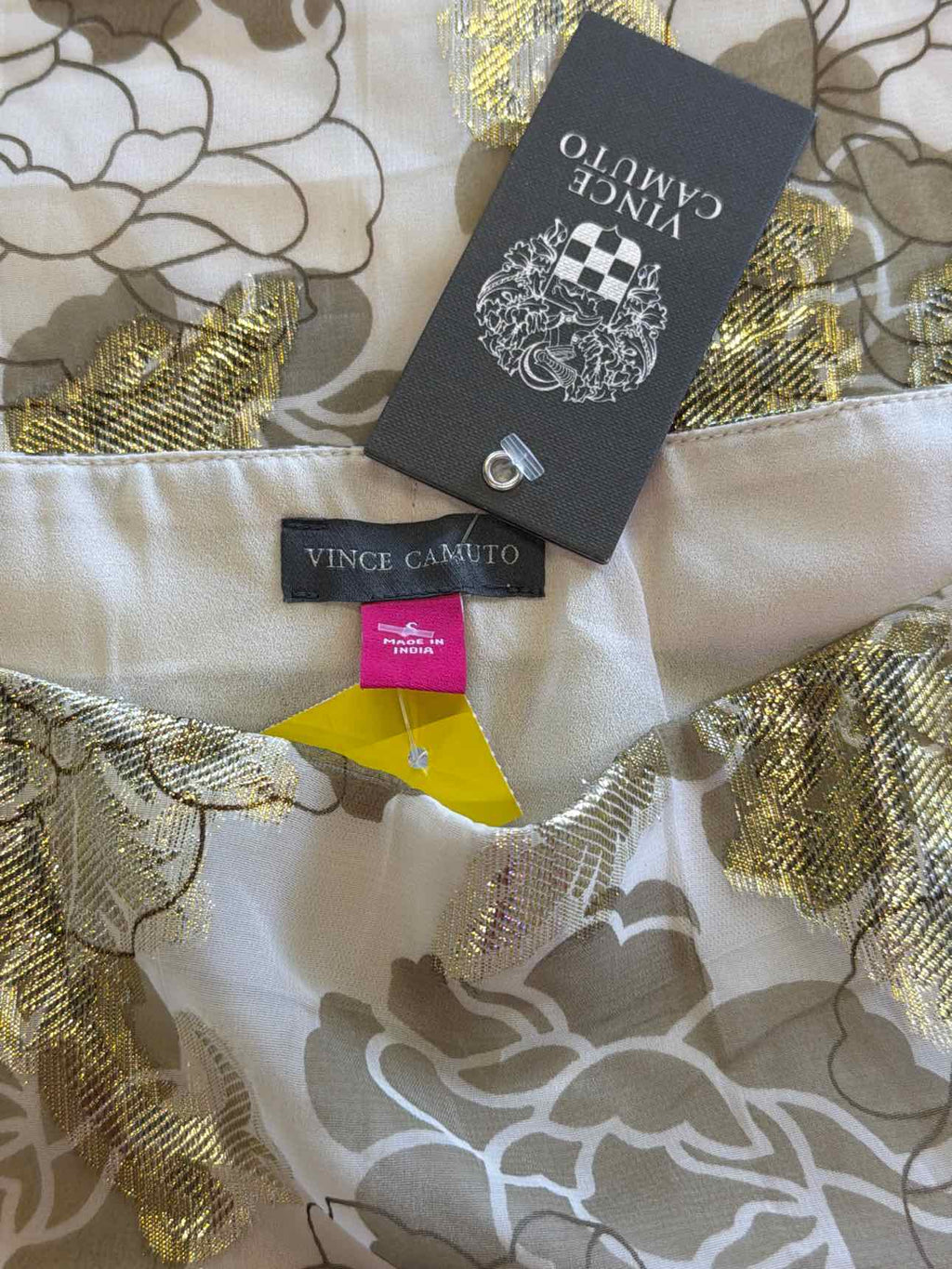 Vince Camuto Size S Gold Skirt