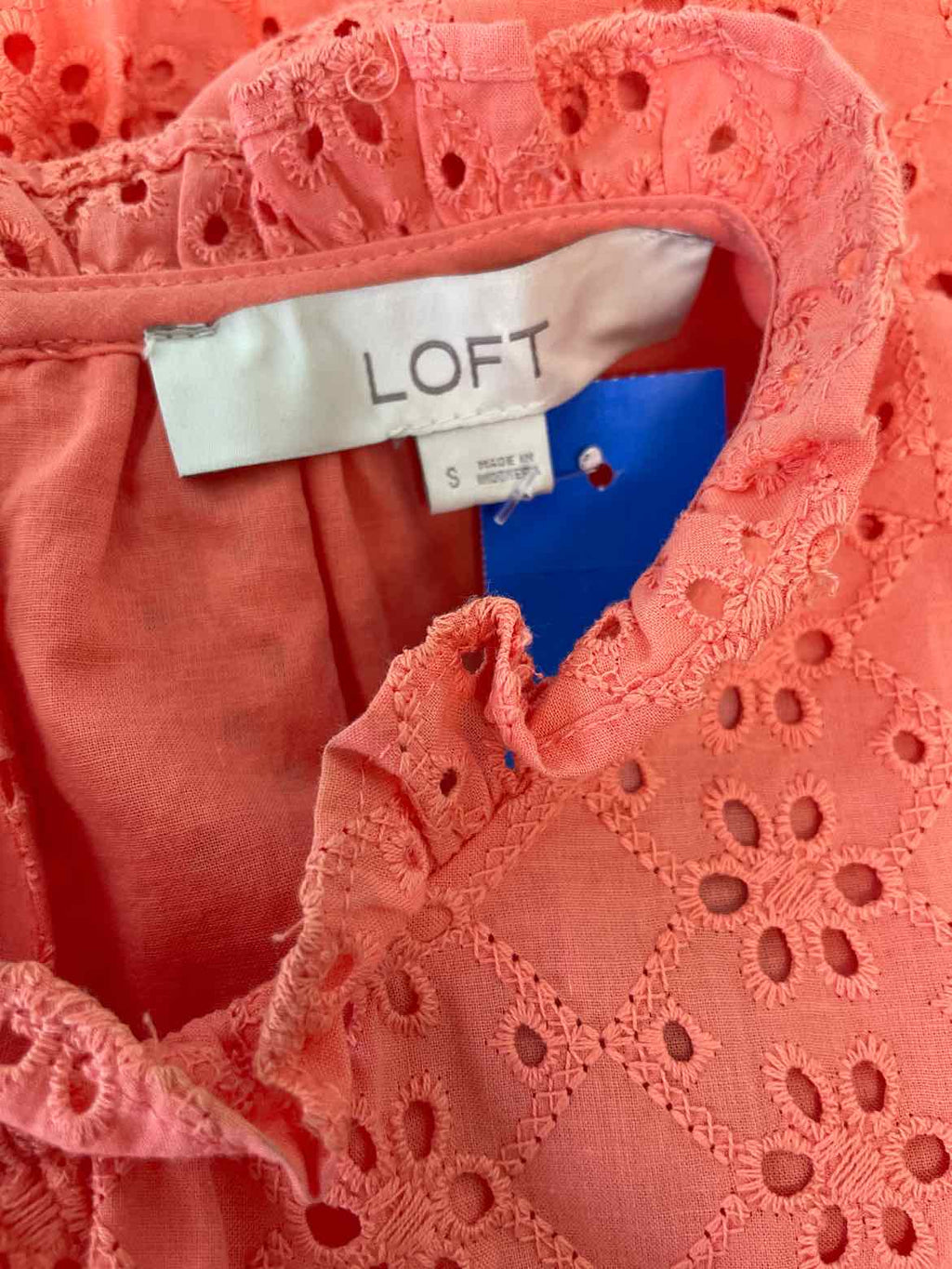 Loft Size S Orange Sleeveless