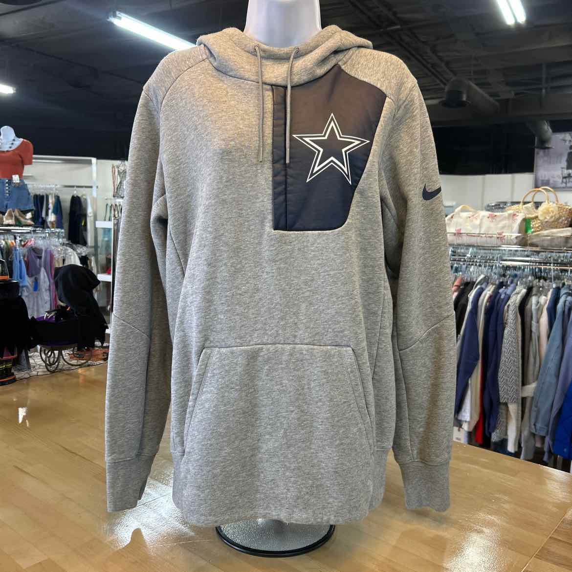 NFL Size S Gray Preloved Hoodie