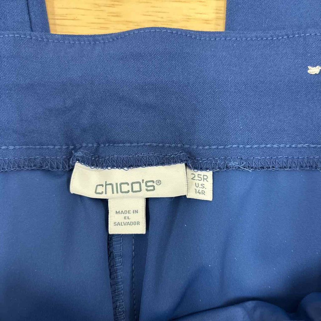 Chico's Size 2.50 (14) Blue Preloved Pants