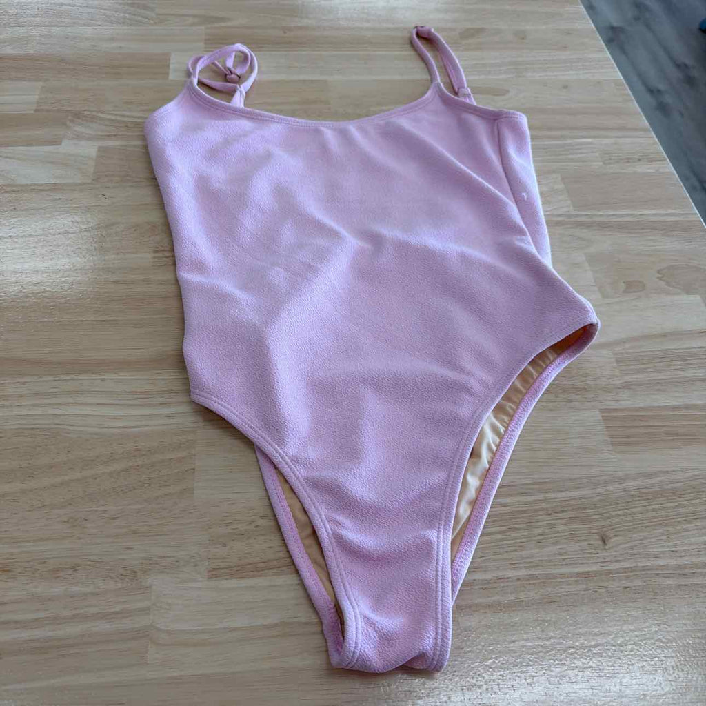 Cotton on Women's Thin-Strap Scoop-Back Cheeky One-Piece Swimsuit - Pirouette Cr