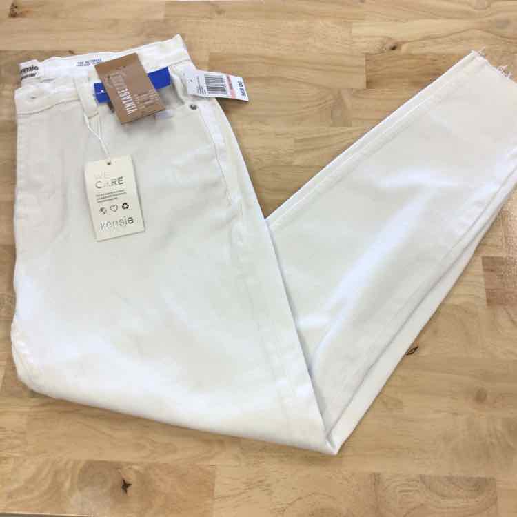 Kensie Size 10 White Jeans
