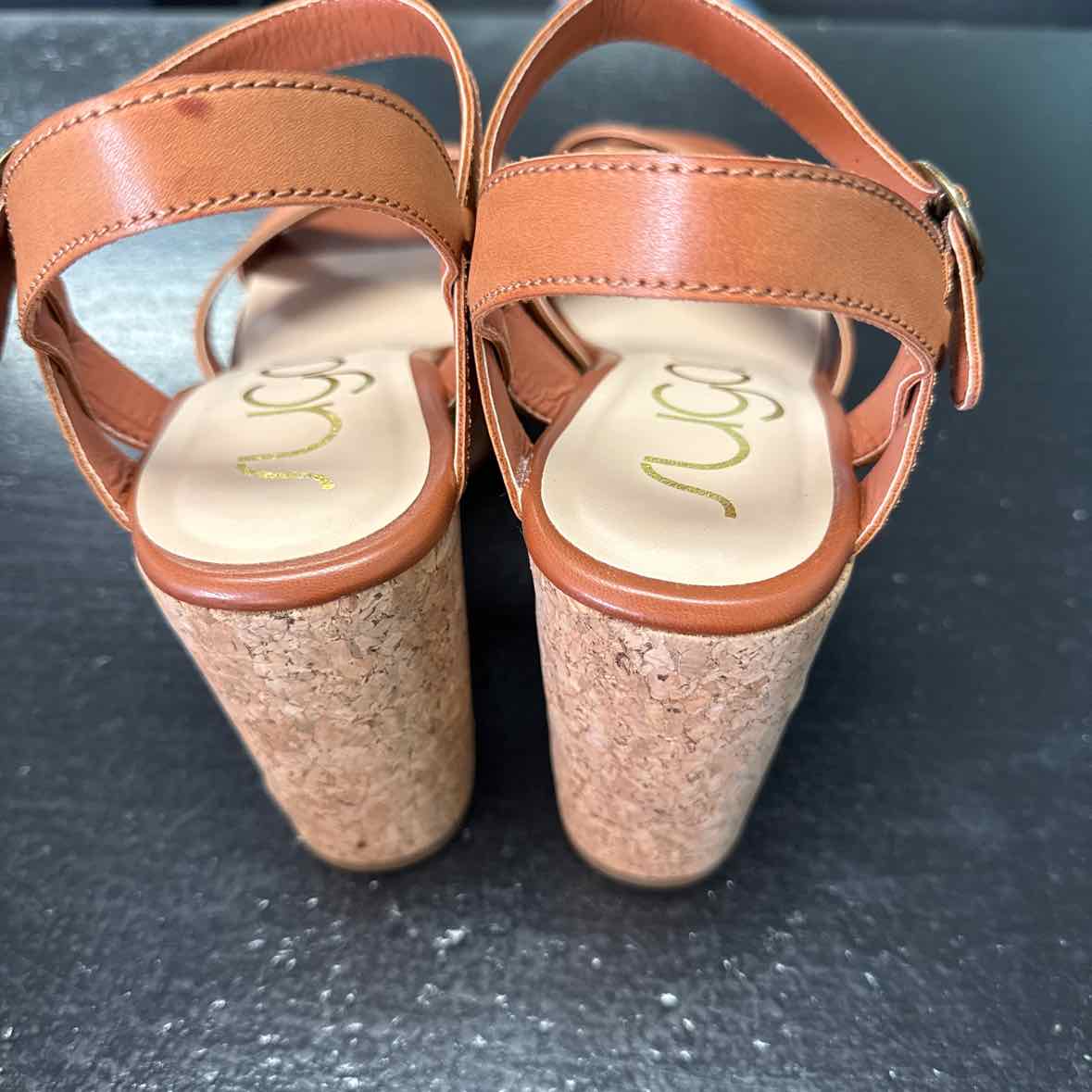 Sugar Shoe Size 10 Tan Platform Heeled Sandals NWT