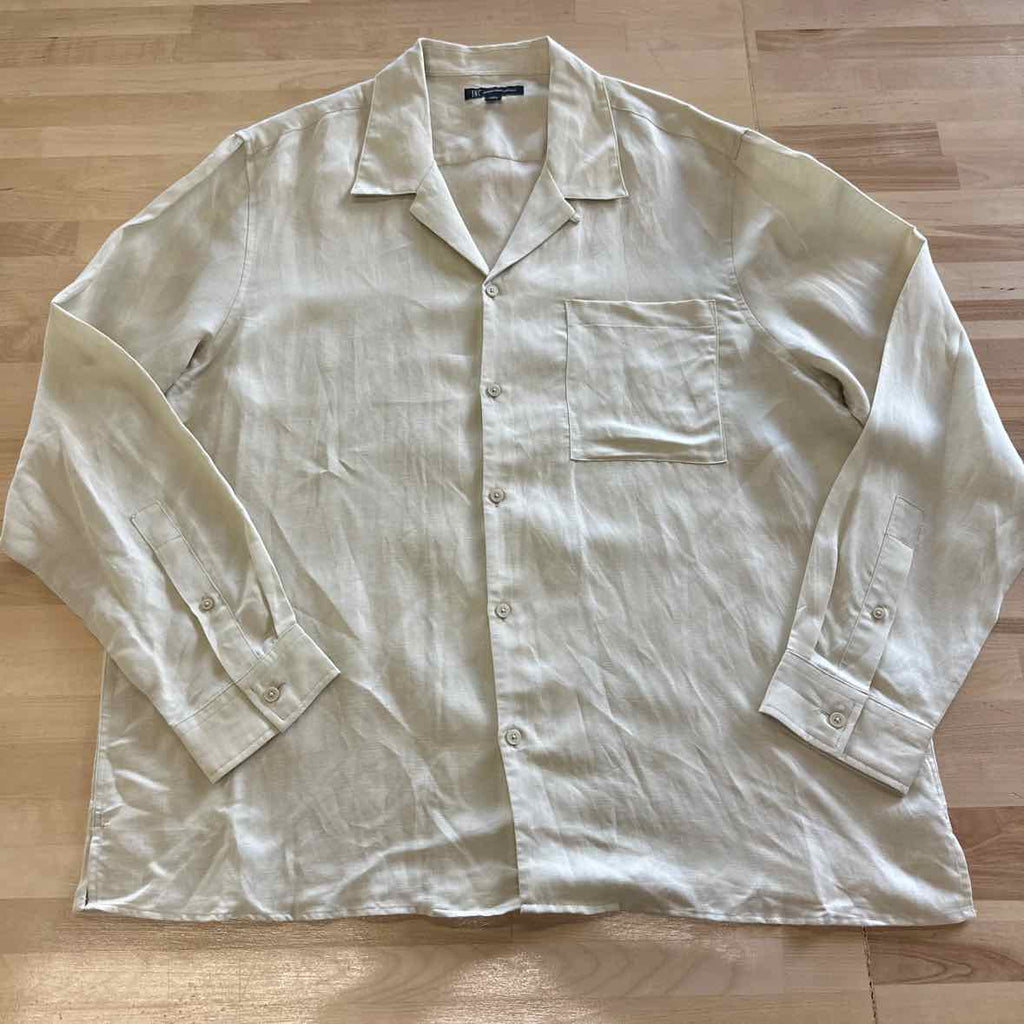 Male INC Men's Size XL olive MENS Button Down Shirt
