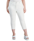 Celebrity pink Size 22 White Jeans Skinnt Mid-Rise The Rider Crop NWT