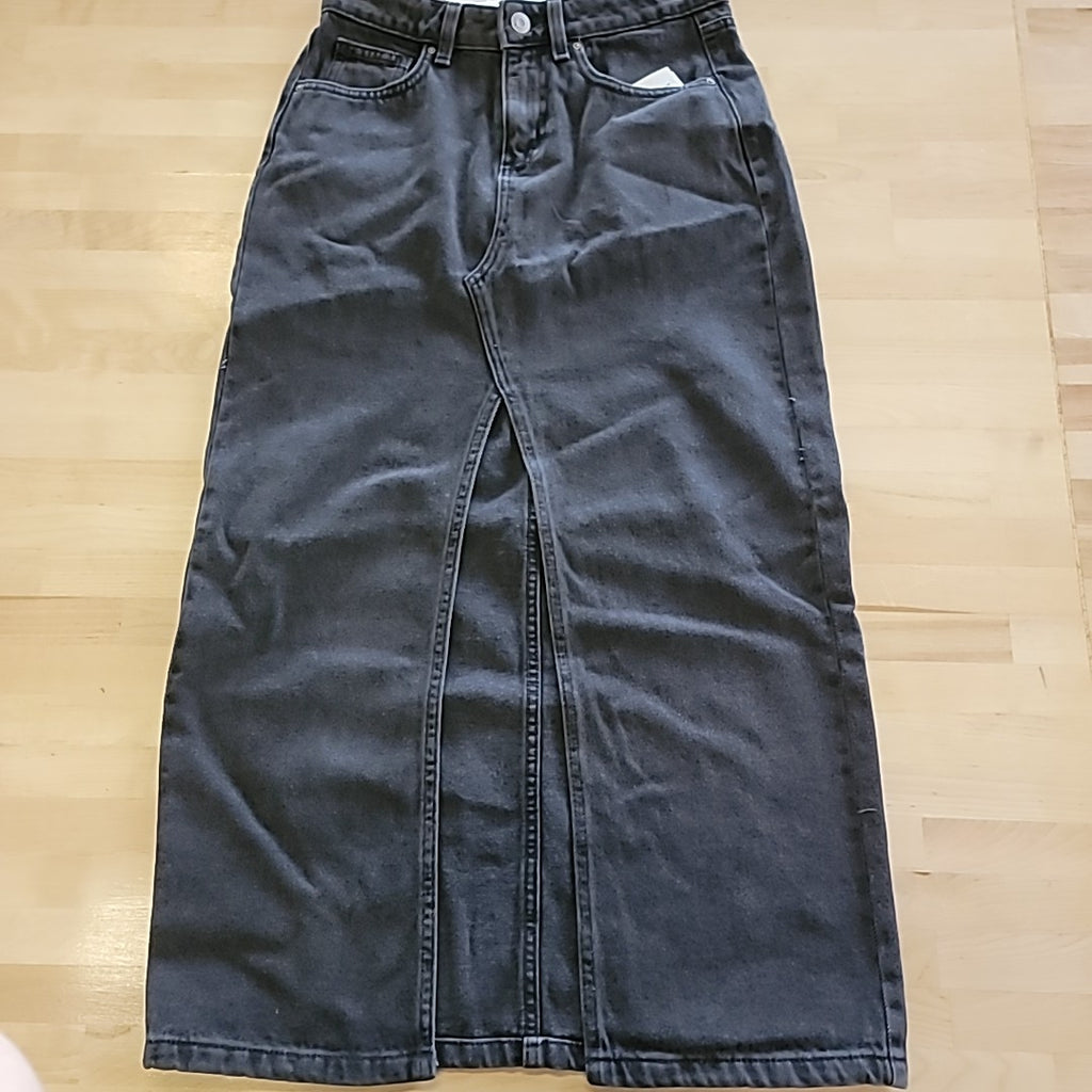 Cotton On Size 4 Graphite Black Bailey Maxi Skirt NWT
