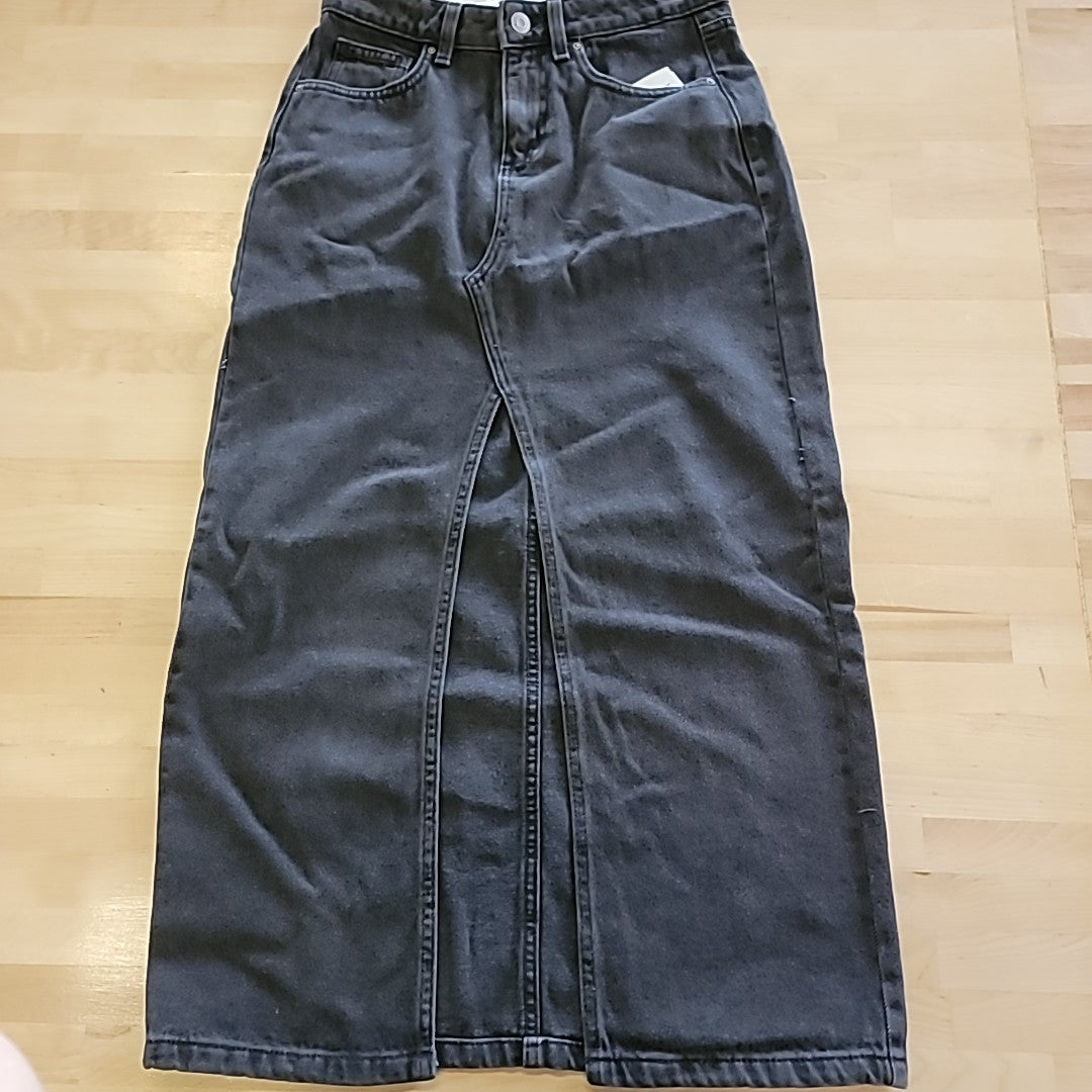 Cotton On Size 4 Graphite Black Bailey Maxi Skirt NWT