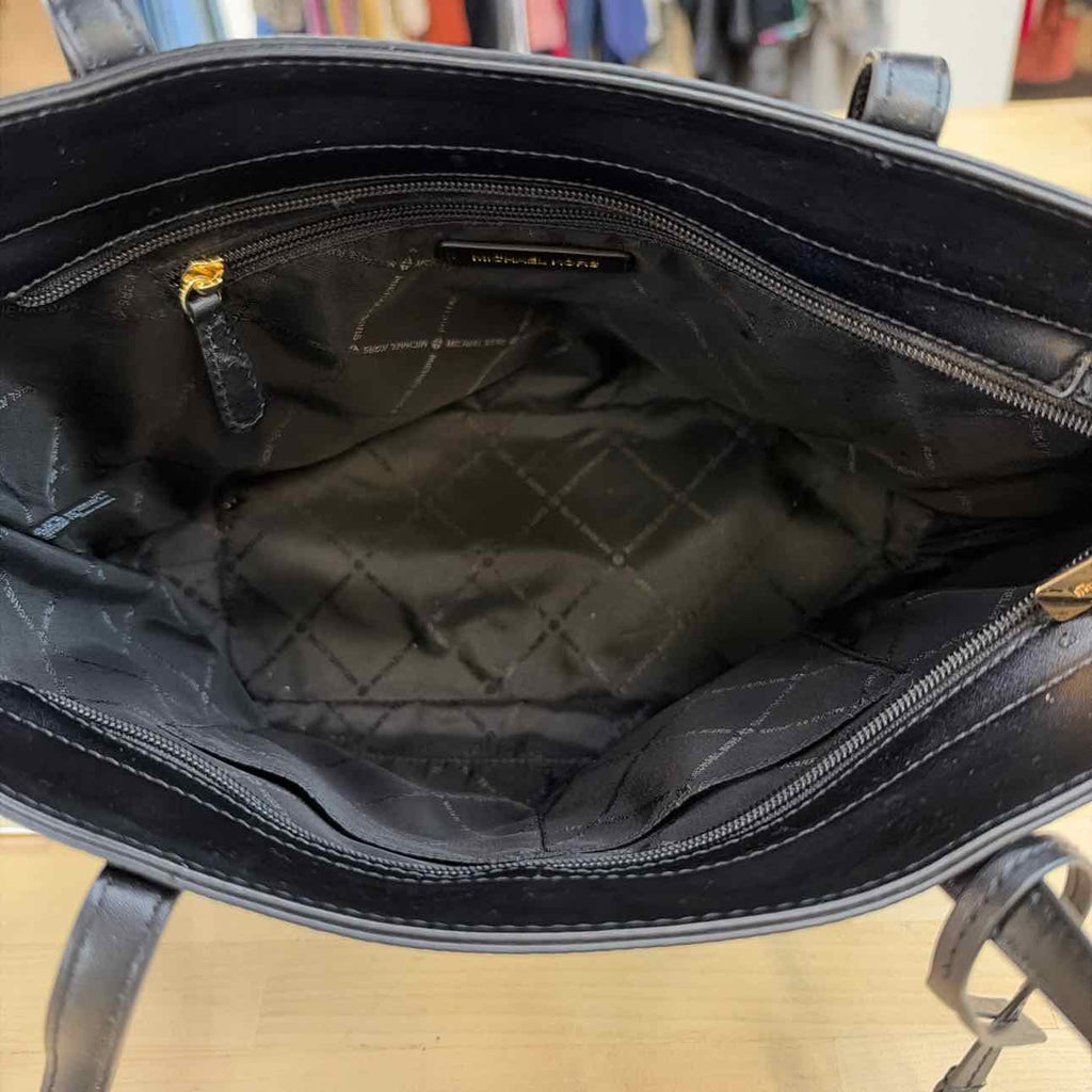 Michael Kors Black Tote Pebbled Leather Totes