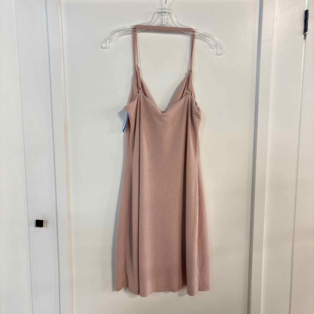 BCBGeneration Size L Pink Cowlneck Mini Sheath Dress NWT