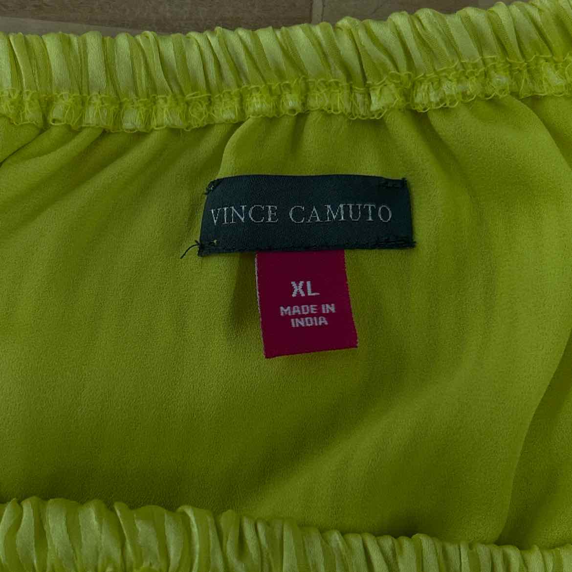 Vince Camuto Size XL Yellow Blouse