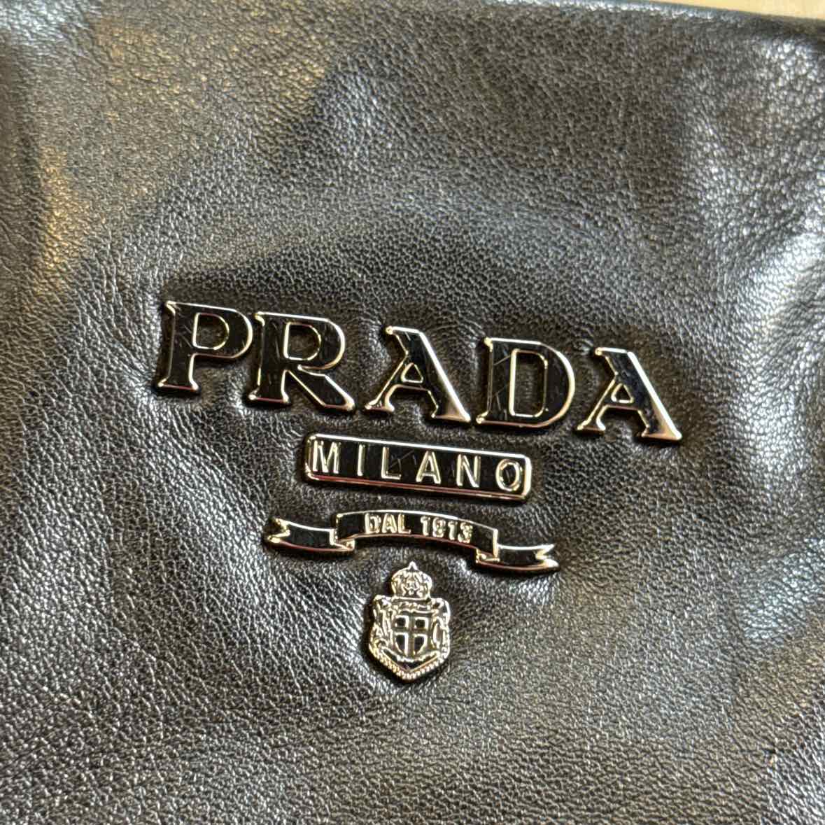 Prada Medium Nero 2 Way Black Leather Tote Handbag