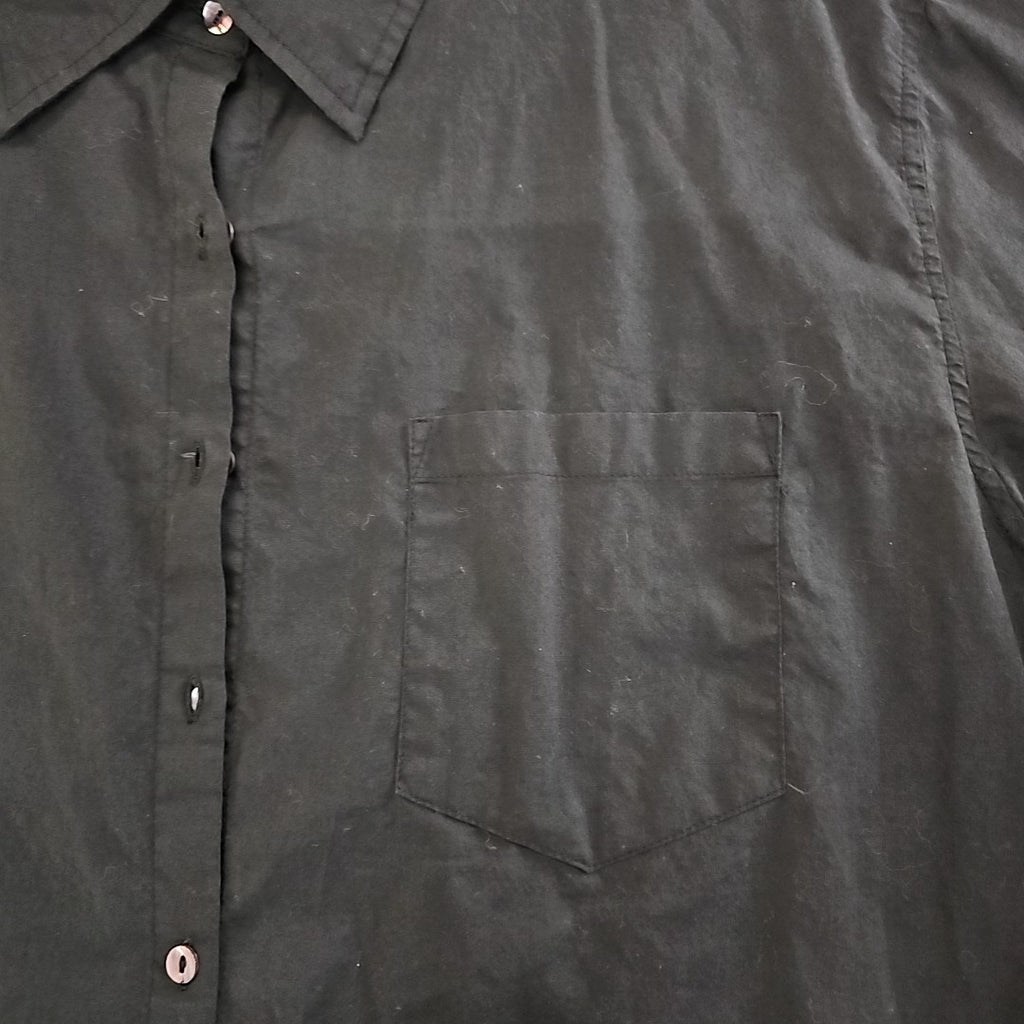 Natural Life Size XL Black Button Down Shirt