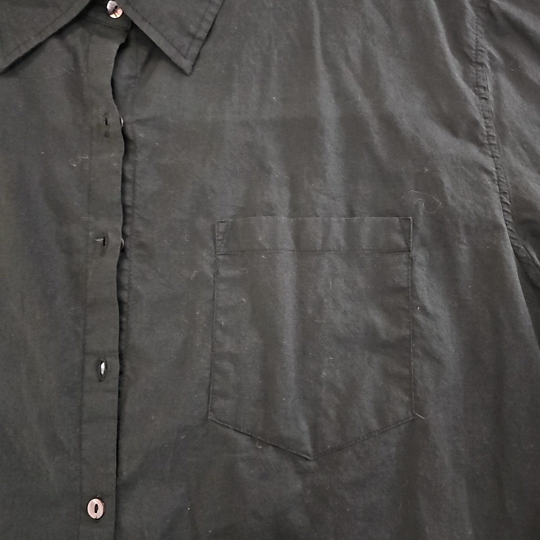 Natural Life Size XL Black Button Down Shirt